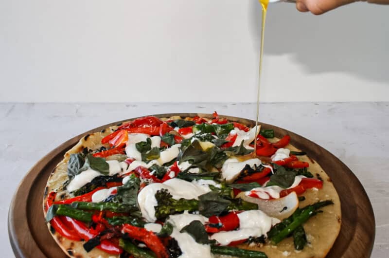 Hot Honey Grilled Vegetable Pizza