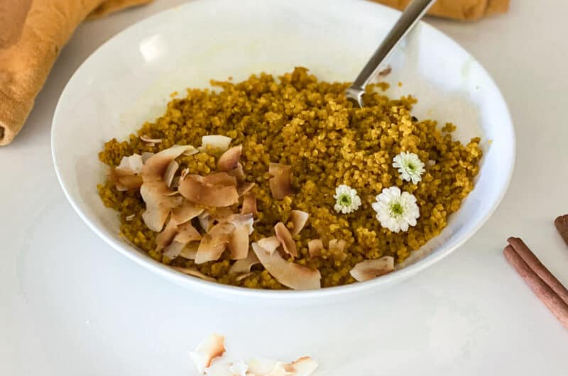 Golden Quinoa Breakfast Bowl