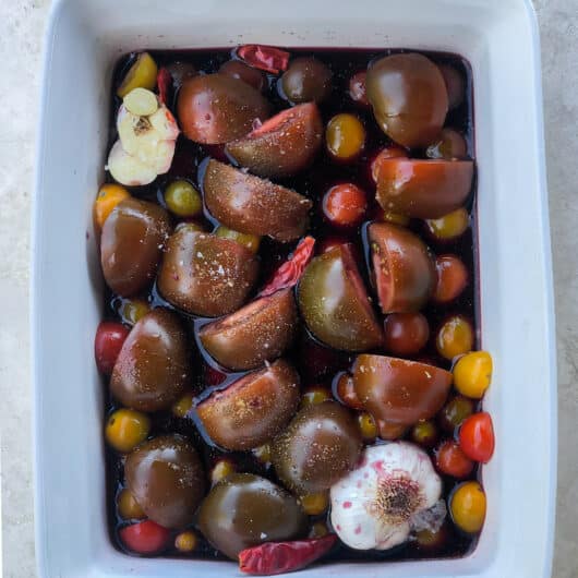 tomato sauce before roasting