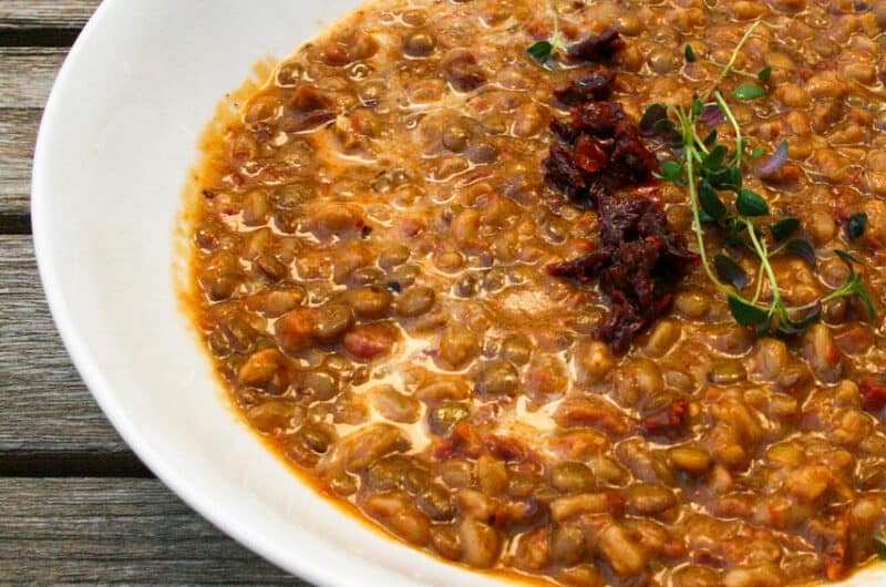 Sun Dried Tomato Lentil Stew