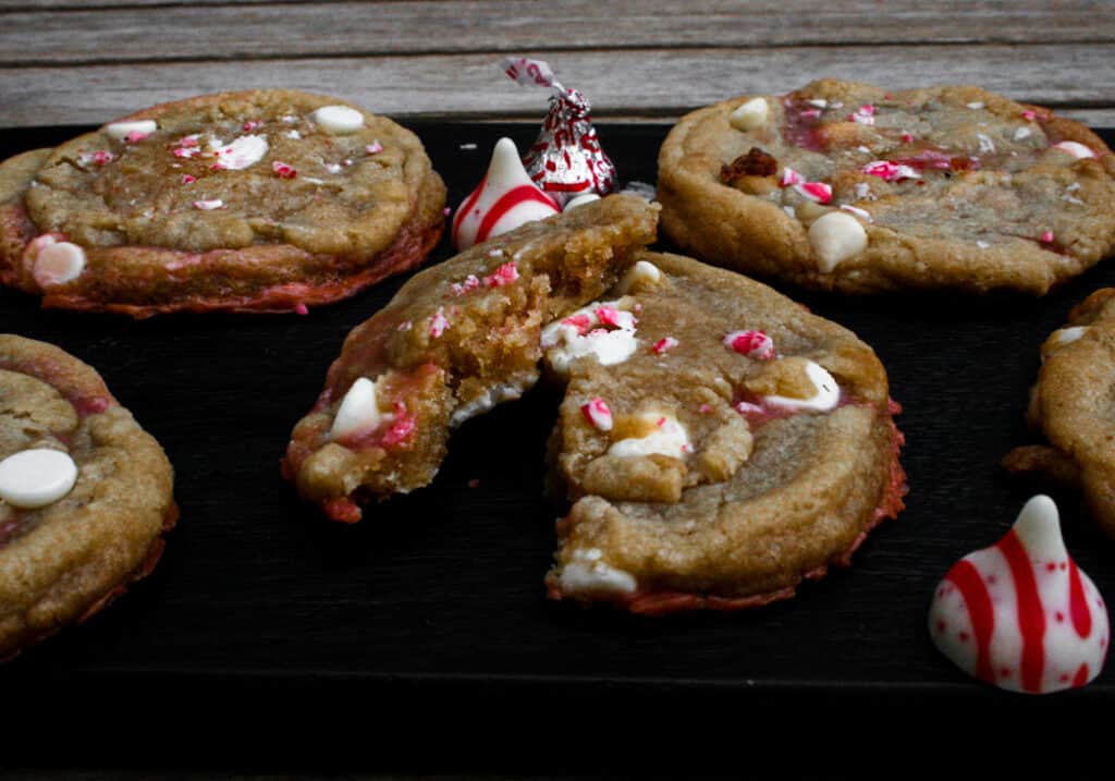 White Chocolate Peppermint Ganache Filled Cookies