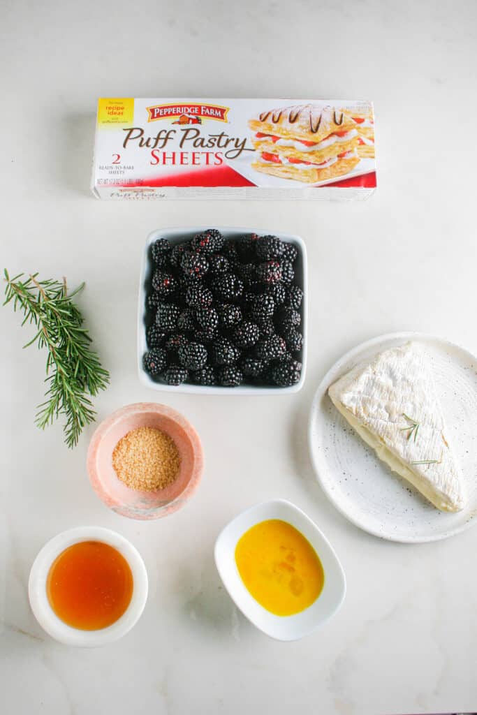 Ingredient photograph of Photo of Photograph of Blackberry Brie Pinwheel 