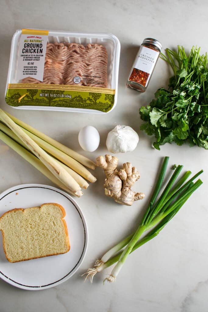 Ingredients for Thai Meatballs