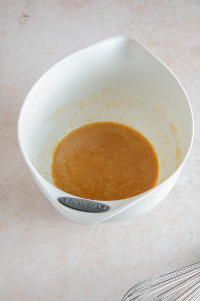 Miso Dressing in a white bowl