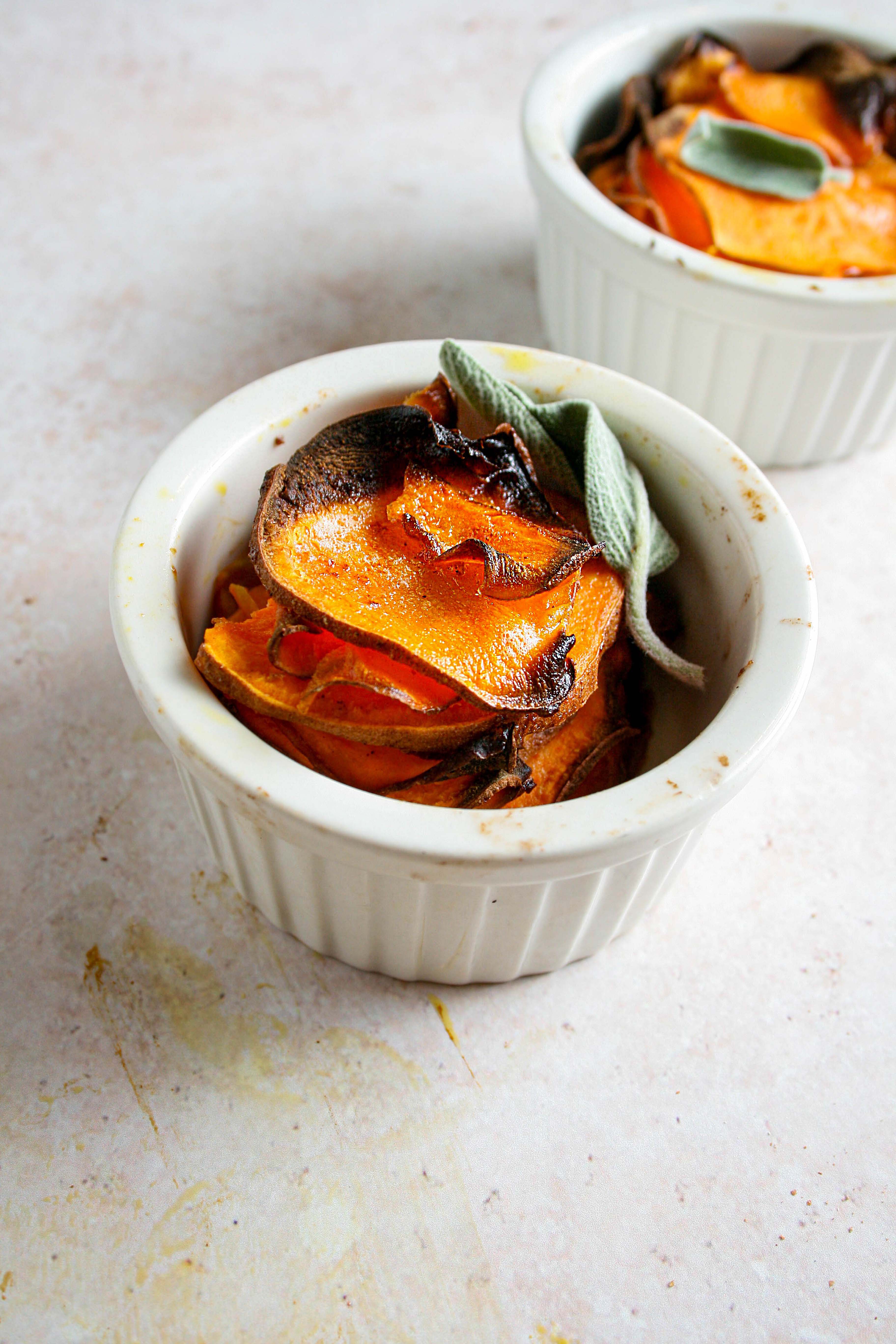 Sweet potato stack alternative to cook in ramekin instead of muffin tin